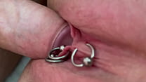 Compilation of Fuck My Pierced Clit and 2 Cumshot on Me and In My Pussy Aqua Pola