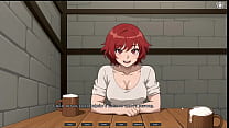 TOMBOY Love in Hot Forge [ Hentai Game ] Ep.2 RISKY BLOWJOB under the table in PUBLIC !