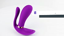 sex toys For you wearable HEATING VIBRATING PANTIES Double-ended for shared fun.