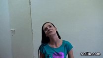 Striking czech cutie gets seduced in the mall and rode in pov