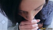 Jizzy mouthed cfnm teeny sucking and jerking big cock pov in hd