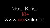 Mary Kalisy rubs her clit and pussy lips and swims