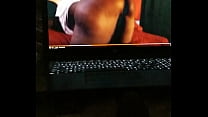 Milking my big cock to some other amateur porn on xvideos