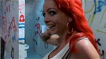 Redhead fast fuck and blow toilet
