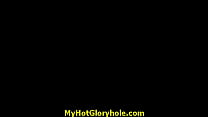 Gloryhole cock licking and sucking interracial 9