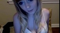 Young sexy girl strips for tips webcam