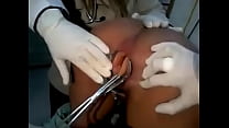 dildo removed from girl's anus