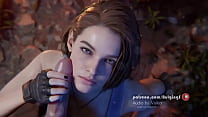 Resident Evil 3 remake - Jill Valentine kinky facial cumshot