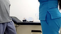 The sex therapy clinic is active!! The doctor falls in love with her patient and asks her for slow, slow sex in the doctor's office. Real porn in the hospital
