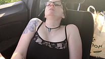 Fucking my MILF outdoors and almost get caught. I shoot my cum in her face..