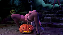 Aunty Cass Riding a Pumpkin Halloween Special