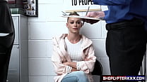 ShoplyfterXXX - Security officer Mike Mancini has to decide if blonde thief Emma Hix should be taken to prison or fucked in various ways.