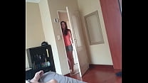 Roleplay step ing and sucking step dad's cock until he cums into her mouth | POV
