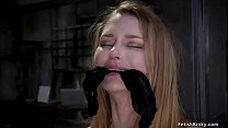 Blonde hottie is tricked and fucked by tattooed lesbian hacker then her stepbrother agent tied and fucked them both