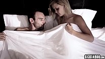 Sexy blonde young girl fucks by a bad guy