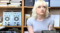 Fucking Cute Teenie in Guard's Office  - Teenrobbers.com
