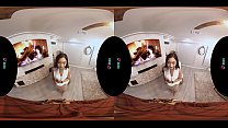 Skinny Asian babe gets fucked by the handyman in virtual reality