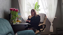 BBW Dr. Sexologist fucked a patient at her appointment and helped him dump his cum on her huge juicy asshole