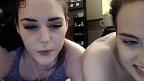 Two Horny Girls Masturbating on Live Webcam