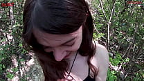 I meet a beautiful teenager in the forest