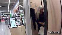 Stunning czech sweetie was seduced in the mall and fucked in pov