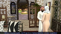 Arab wife fucks her lover while her husband is not at home. Free movie.