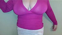 38h tits lateshay in pink top no bra from DesireBBWs .com