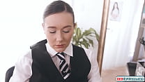 Busty shemale barber Lena Moon seducing her milf client.The big tits tgirl gets her tranny cock deepthroated.The cougar anal strapon fucks the trans
