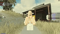 Roblox blonde hoe got addicted to daddy's fat cock