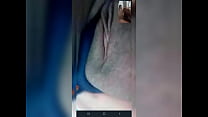 Bahiana mostrando buceta na chamada de vídeo