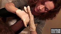 SOCIAL DISTANCING USES LATEX GLOVES TO JACK OFF SHAUNDAM BBC