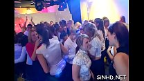 Unrestrained and wild orgy party with lusty hotties and hunks