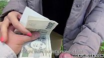 Czech babe smashed by pervert stranger for some money