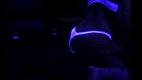 Young Woman Has Sex Under Black Light
