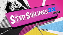 StepSiblings3x.com - Finally, after some intense penetration, they take a load of cream on their lips. See you at the club tonight, girls!