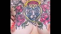 Big boob and tattoos