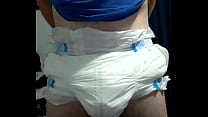Wetting diaper and farting
