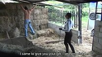 Latin Cruel Whipping In Stables
