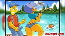 Barty and Hommer go fishing and fuck with the hot twins