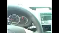 My girlfriend sucking me off behind the wheel