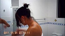ex-namorada no banho