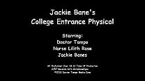 Jackie Banes Recorded On Spy Cam Undergoing Mandatory Freshman Physical @ GirlsGoneGyno