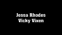 Cop Evan Stone Strips Searches and Fucks Jessa Rhodes and Vicky Vixen