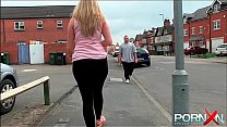 PornXN Big ass babe pissing in public on the street