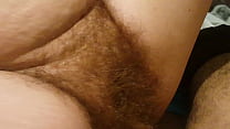 Small black cock and hairy pussy bitch