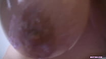 Amateur oiled up big tits and round ass