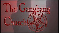 Cumsluts Take Loads In The Gangbang Church