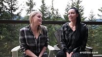 Real Amateur Lesbian Love Making In A Scenic Cabin Retreat