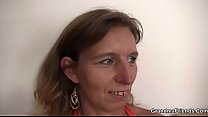 Threesome with horny mature woman