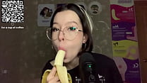 blowjob on banana ASMR